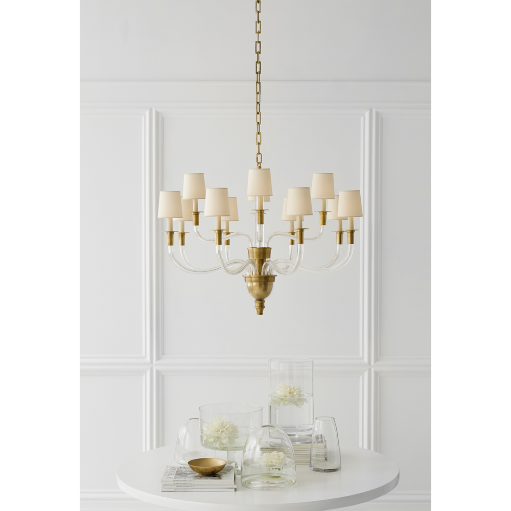 Vintage Chandelier-Visual Comfort-VISUAL-TOB 5031HAB-NP-ChandeliersMini-Crystal with Brass-2-France and Son