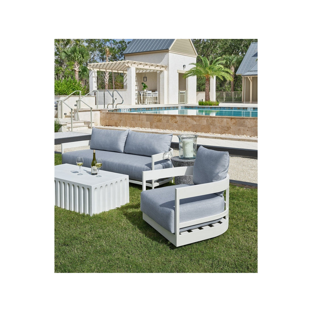South Beach Swivel Lounge Chair-Universal Furniture-UNIV-U012832-Outdoor Lounge Chairs-2-France and Son