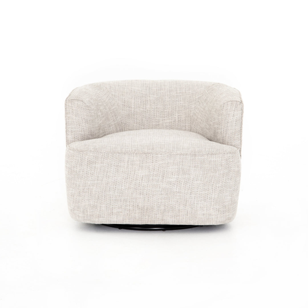 Mila Swivel Chair-Four Hands-FH-UATR-060-817P-Lounge ChairsComal Azure-10-France and Son