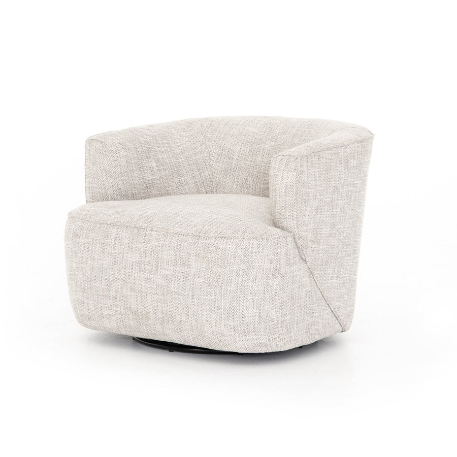 Mila Swivel Chair-Four Hands-FH-UATR-060-891P-Lounge ChairsBrazos Dove-8-France and Son