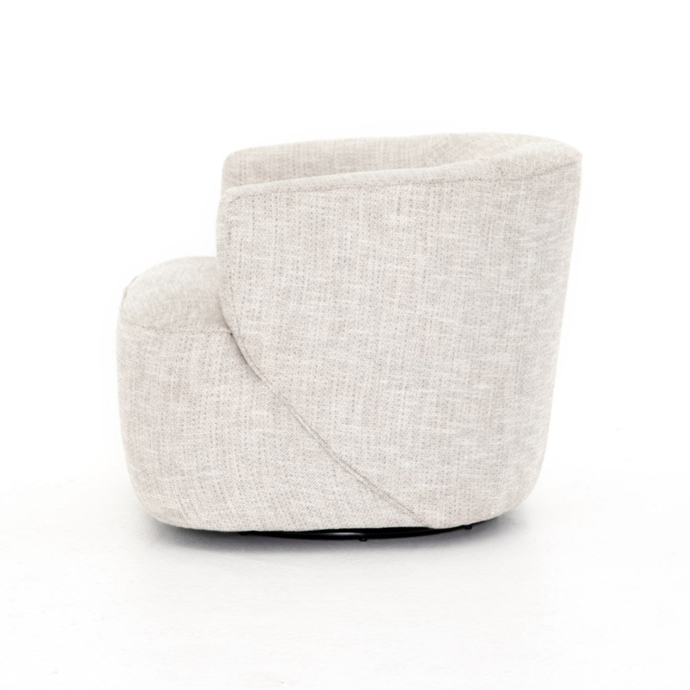 Mila Swivel Chair-Four Hands-FH-UATR-060-817P-Lounge ChairsComal Azure-9-France and Son