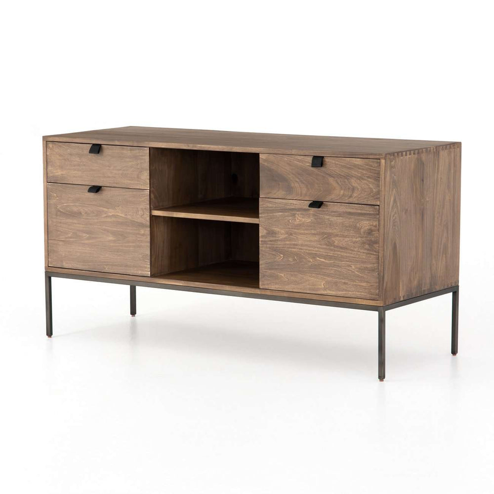 Travis Modular Filing Credenza-Four Hands-FH-UFUL-035-Sideboards & CredenzasAuburn Poplar-1-France and Son