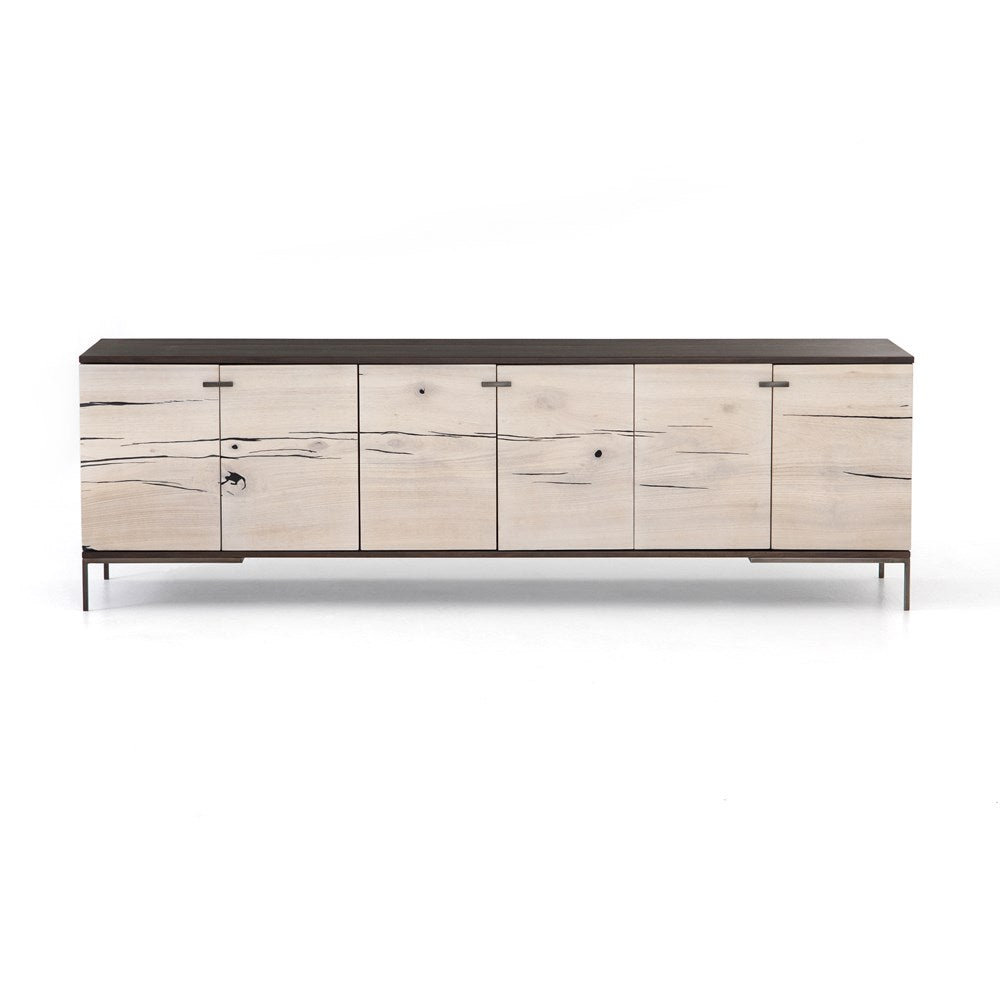 Cuzco Media Console-Four Hands-FH-UWES-128-Media Storage / TV StandsNatural Yukas Resin-Large-15-France and Son