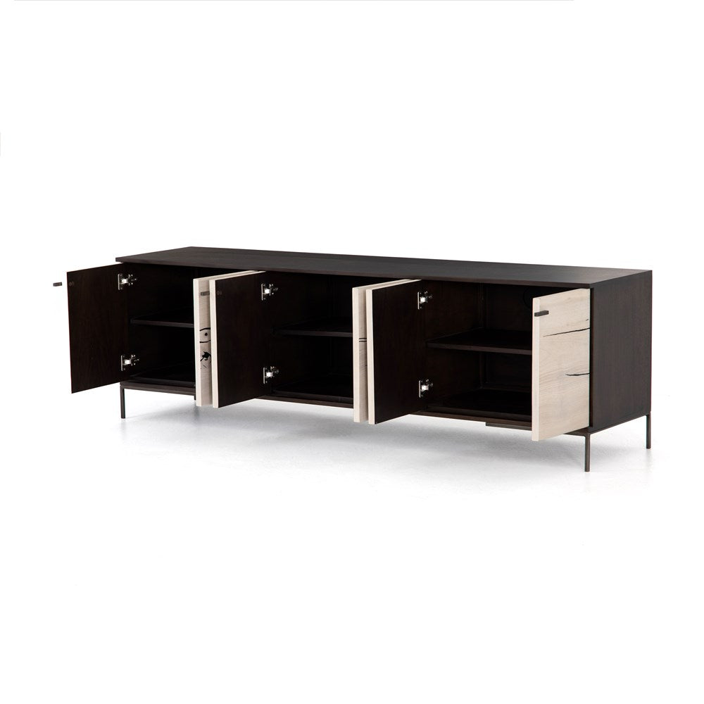 Cuzco Media Console-Four Hands-FH-UWES-128-Media Storage / TV StandsNatural Yukas Resin-Large-16-France and Son