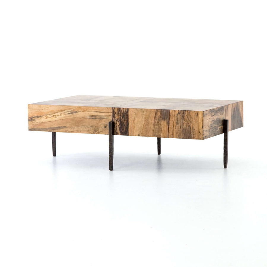 Indra Coffee Table-Four Hands-FH-107564-004-Coffee TablesSpalted Primavera-1-France and Son