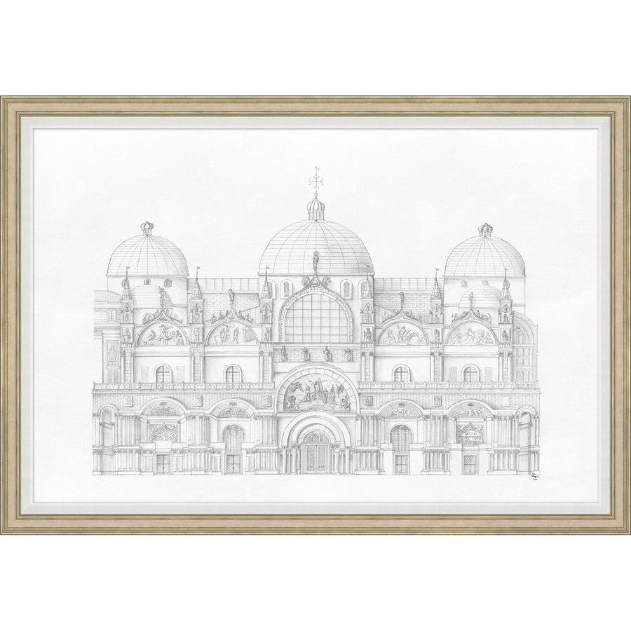 Architectural Study St. Marks-Wendover-WEND-WAR1262-Wall Art-1-France and Son