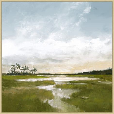 Palms And Marsh At Golden Hour-Wendover-WEND-WCL2976-Wall Art-1-France and Son