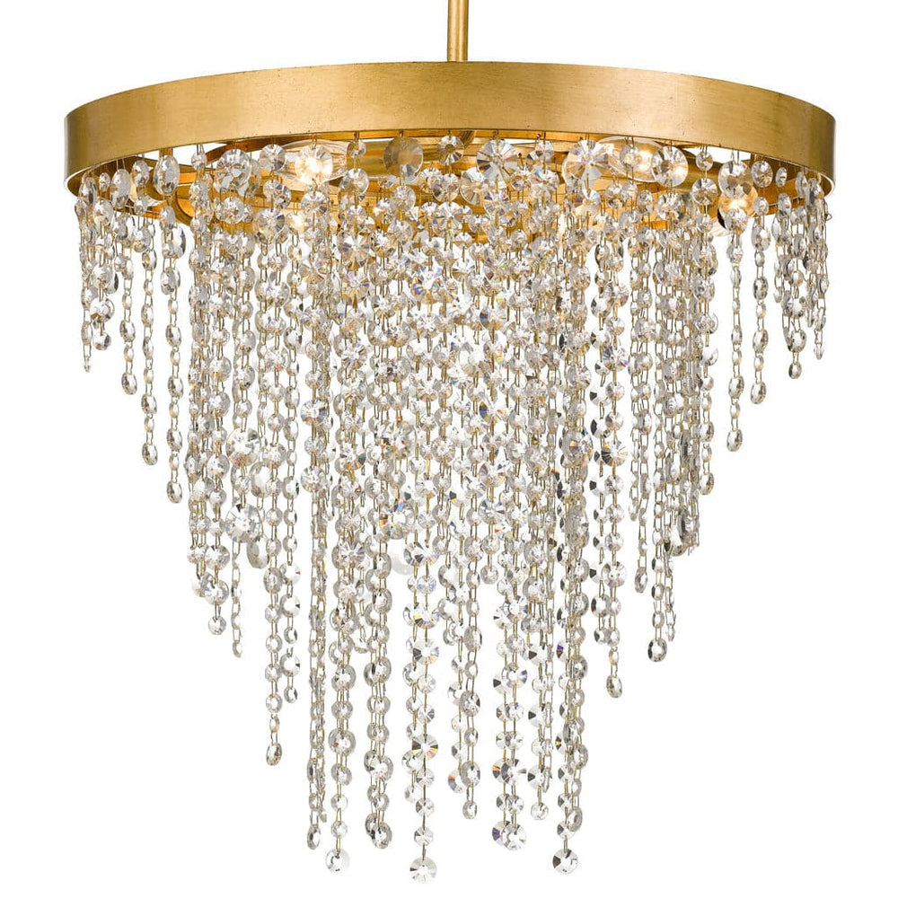 Winham 6 Light Crystal Chandelier-Crystorama Lighting Company-CRYSTO-WIN-615-GA-CL-MWP-Chandeliers-3-France and Son
