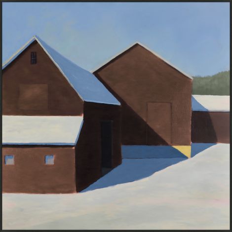 Garnet Barn In Snow-Wendover-WEND-WLD2883-Wall Art-1-France and Son