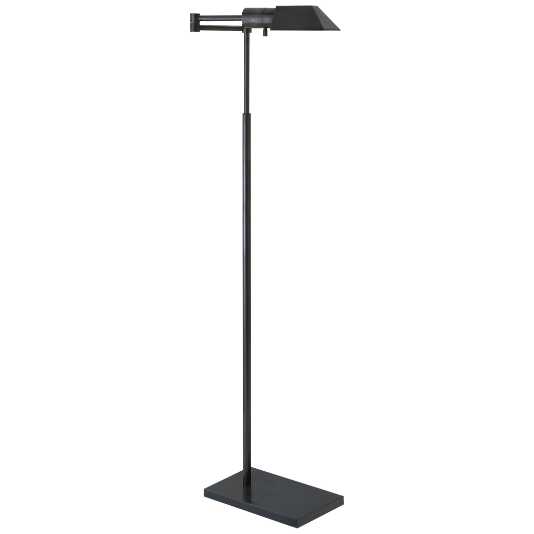 Silla Swing Arm Floor Lamp-Visual Comfort-VISUAL-81134 BZ-Floor LampsBronze-4-France and Son
