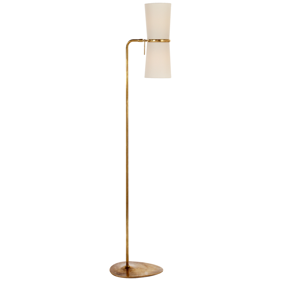Claris Floor Lamp-Visual Comfort-VISUAL-ARN 1003HAB-L-Floor LampsHand-Rubbed Antique Brass-1-France and Son
