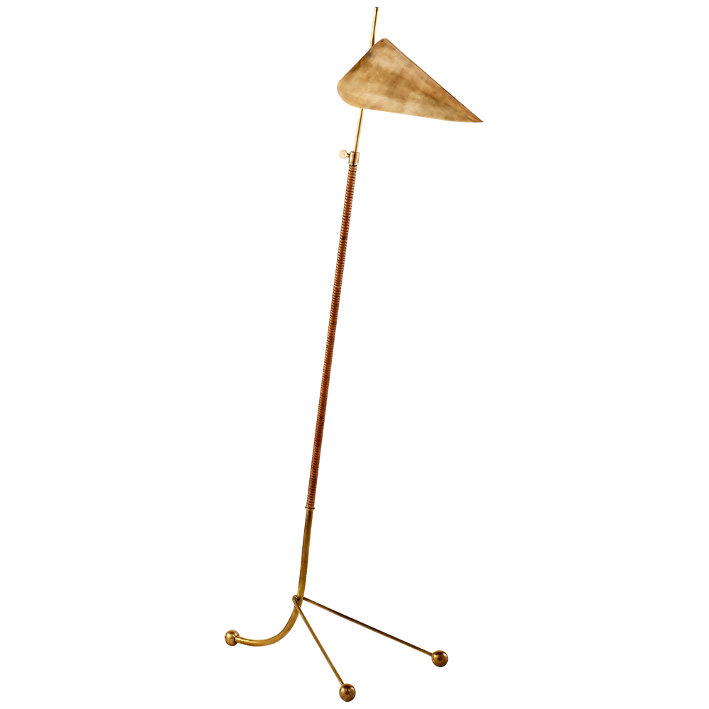 Myra Floor Lamp-Visual Comfort-VISUAL-ARN 1014HAB-HAB-Floor LampsHand-Rubbed Antique Brass-2-France and Son