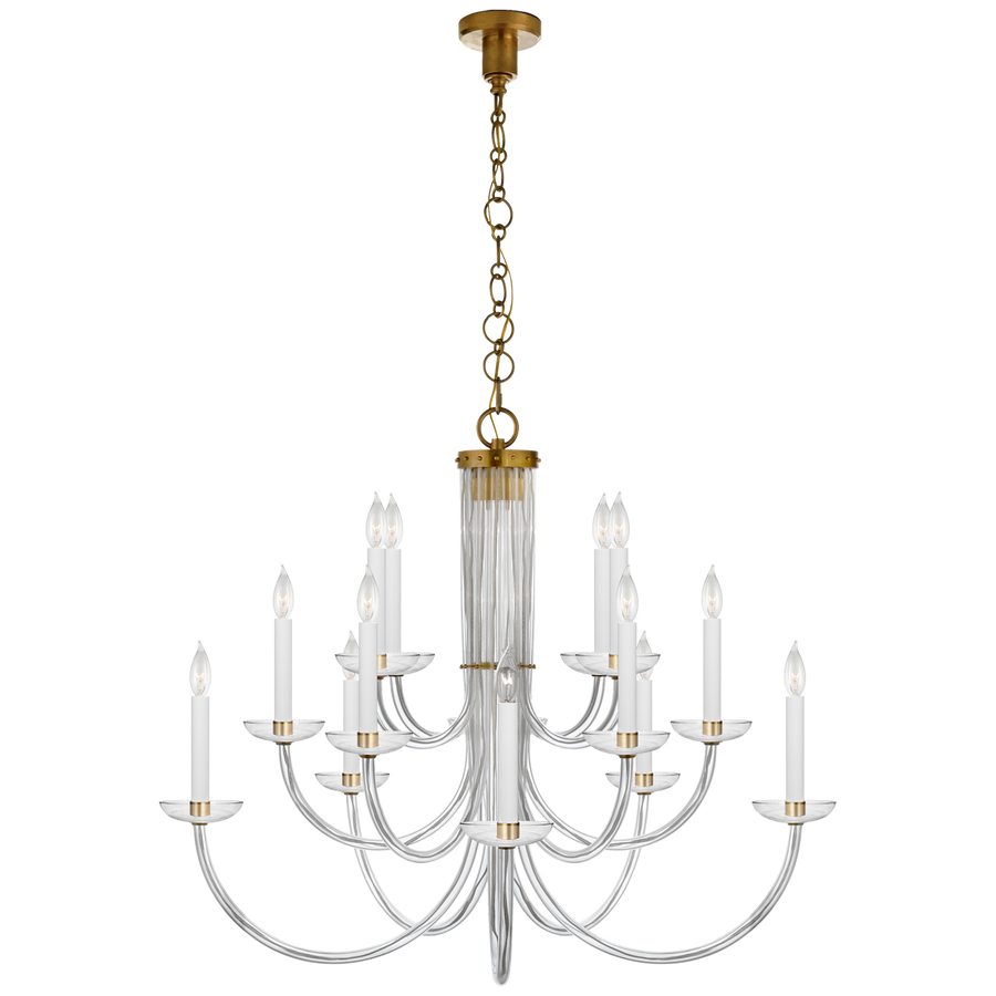 Wadsworth Chandelier-Visual Comfort-VISUAL-ARN 5116HAB-CG-ChandeliersHand-Rubbed Antique Brass-1-France and Son