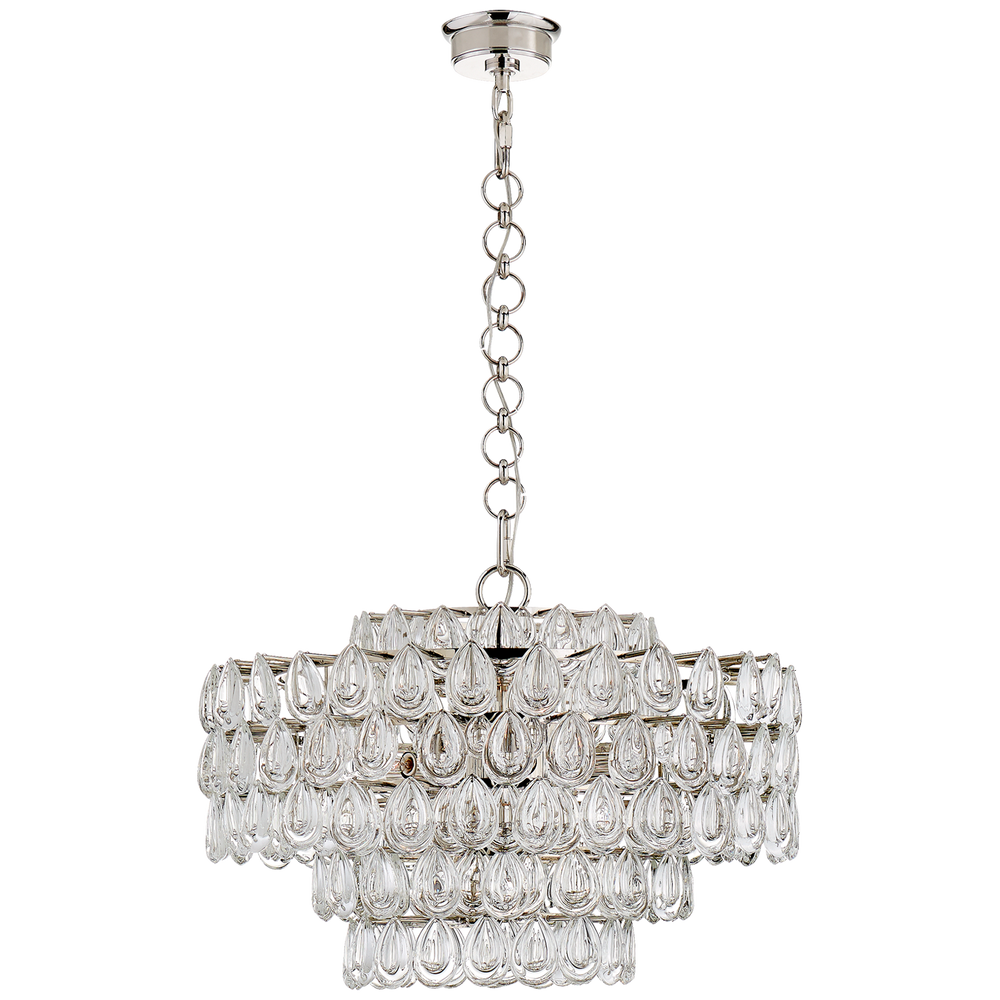 Lucy Chandelier-Visual Comfort-VISUAL-ARN 5173PN-CG-ChandeliersMedium-Polished Nickel-2-France and Son
