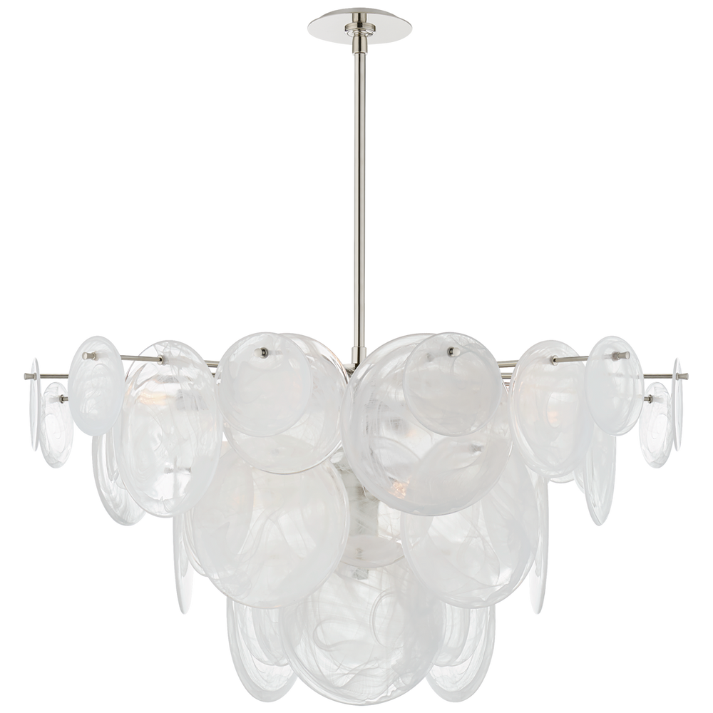 Lincoln Large Chandelier-Visual Comfort-VISUAL-ARN 5450PN-WSG-ChandeliersPolished Nickel-2-France and Son