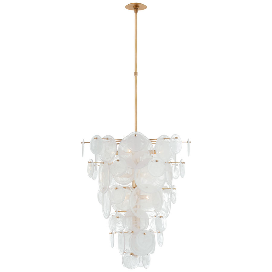 Lincoln Cascading Chandelier-Visual Comfort-VISUAL-ARN 5452G-WSG-ChandeliersGild-1-France and Son