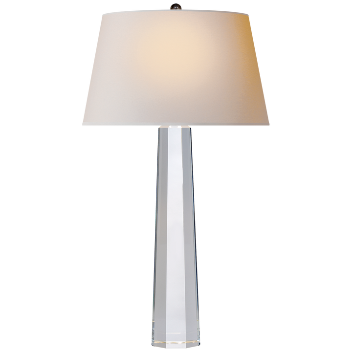 Ontario Spire Table Lamp in Crystal-Visual Comfort-VISUAL-CHA 8951CG-NP-Table LampsLarge-Nature Paper-4-France and Son