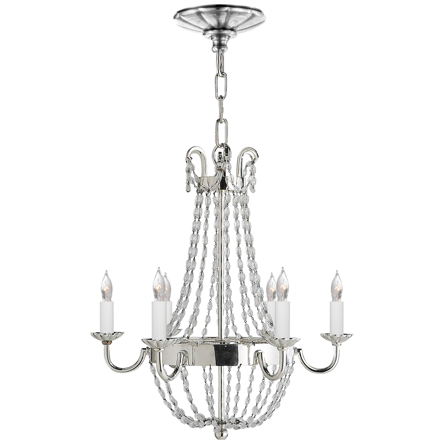 Priston Chandelier-Visual Comfort-VISUAL-CHC 1407PS-SG-ChandeliersSmall-Polished Silver-1-France and Son