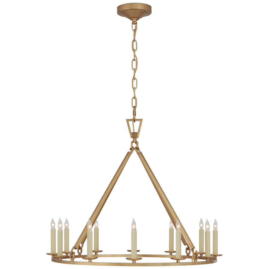 Daylin Ring Chandelier-Visual Comfort-VISUAL-CHC 5172AB-ChandeliersMedium-Single Ring-Antique-Burnished Brass-1-France and Son