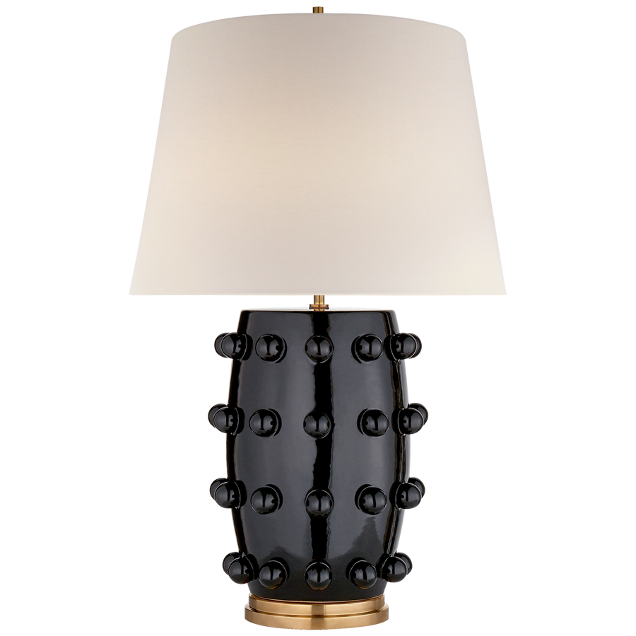 Lorry Table Lamp-Visual Comfort-VISUAL-KW 3031BLK-L-Table LampsMedium-Black Porcelain-1-France and Son