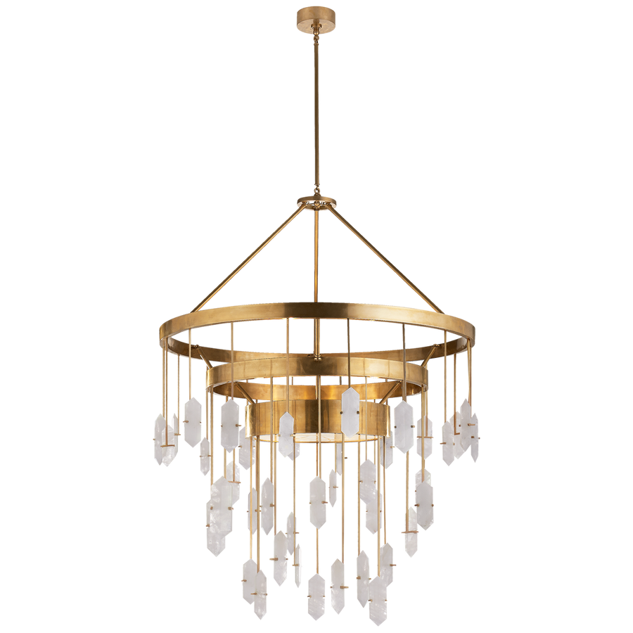 Harrison Large Three Tier Chandelier-Visual Comfort-VISUAL-KW 5012AB-Q-Chandeliers-1-France and Son
