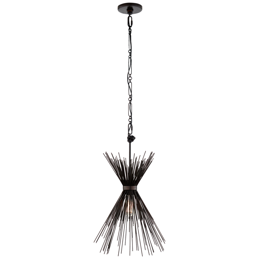 Silvester Small Chandelier-Visual Comfort-VISUAL-KW 5077AI-ChandeliersAged Iron-1-France and Son