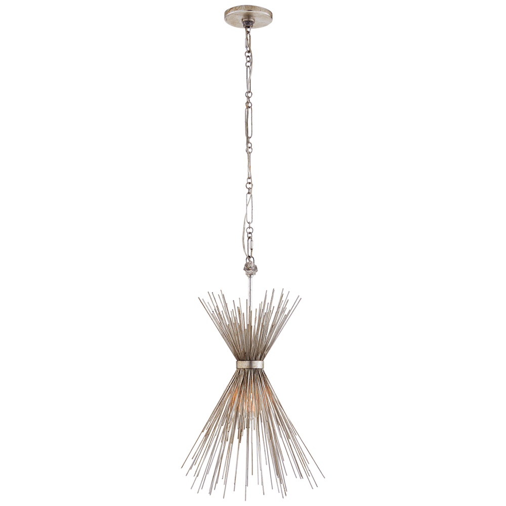 Silvester Small Chandelier-Visual Comfort-VISUAL-KW 5077BSL-ChandeliersBurnished Silver Leaf-2-France and Son