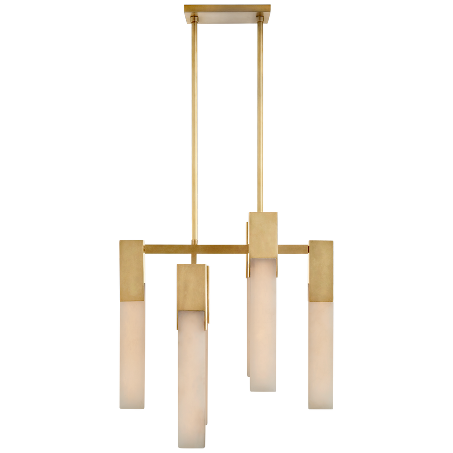 Carterial Chandelier-Visual Comfort-VISUAL-KW 5112AB-ALB-ChandeliersSmall-Antique-Burnished Brass-1-France and Son