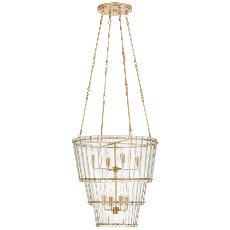 Camryn Waterfall Chandelier-Visual Comfort-VISUAL-S 5656HAB-AM-ChandeliersMedium-Hand-Rubbed Antique Brass-1-France and Son