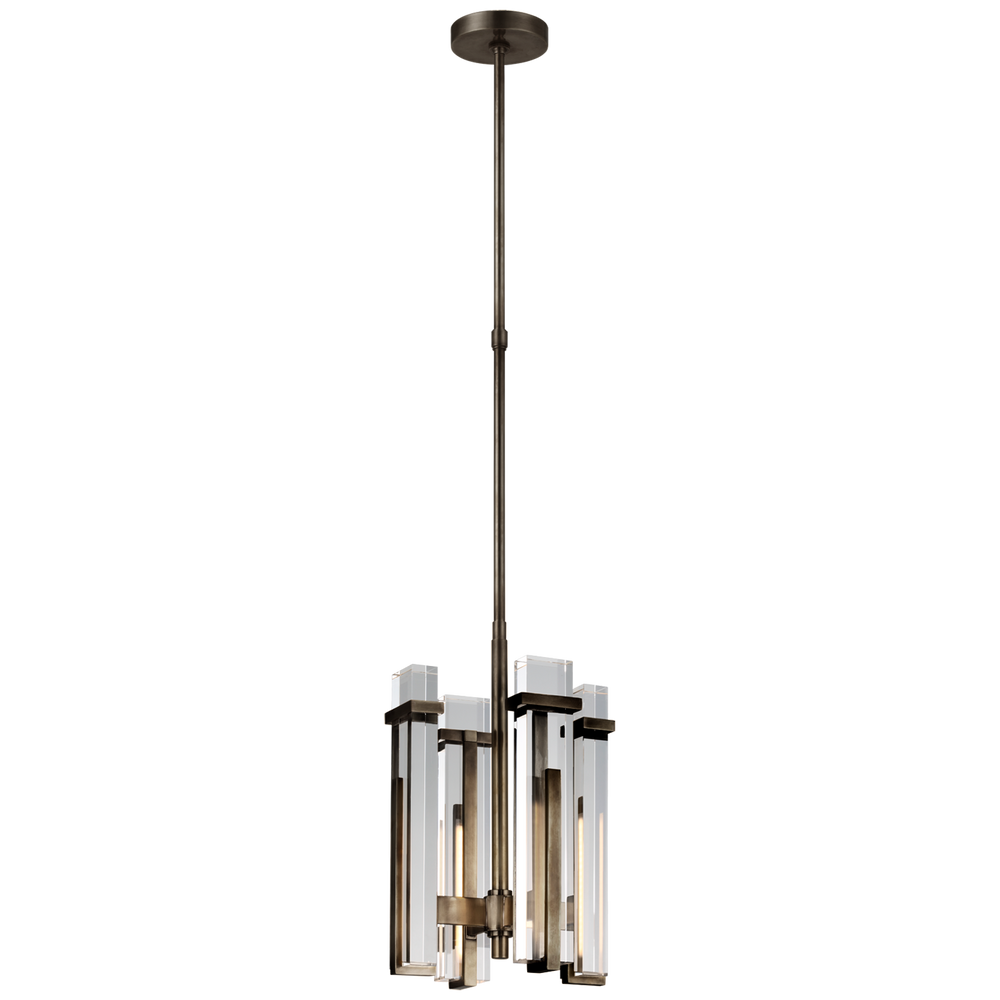 Malia Chandelier-Visual Comfort-VISUAL-S 5910BZ-CG-ChandeliersSmall-Bronze-Crystal-2-France and Son