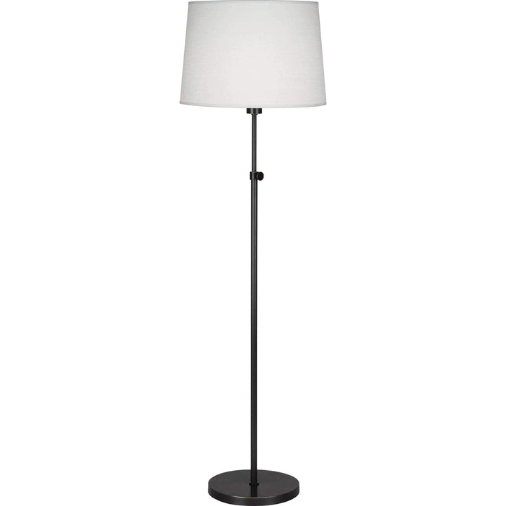 Koleman Adjustable Round Floor Lamp-Robert Abbey Fine Lighting-ABBEY-Z463-Floor LampsDeep Patina Bronze-3-France and Son