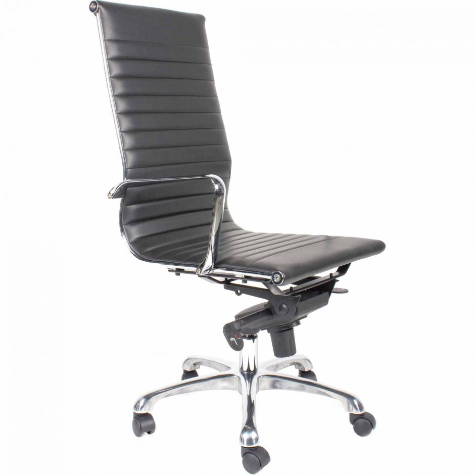 Omega Swivel Office Chair High Back Black-Moes-MOE-ZM-1001-02-Task Chairs-2-France and Son