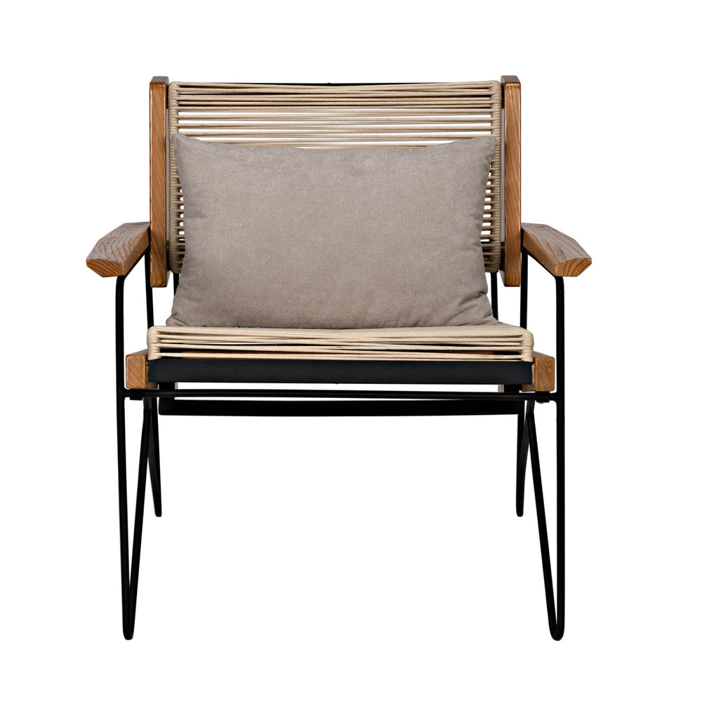 Benson Chair-Noir-NOIR-AE-88-Outdoor Lounge Chairs-2-France and Son