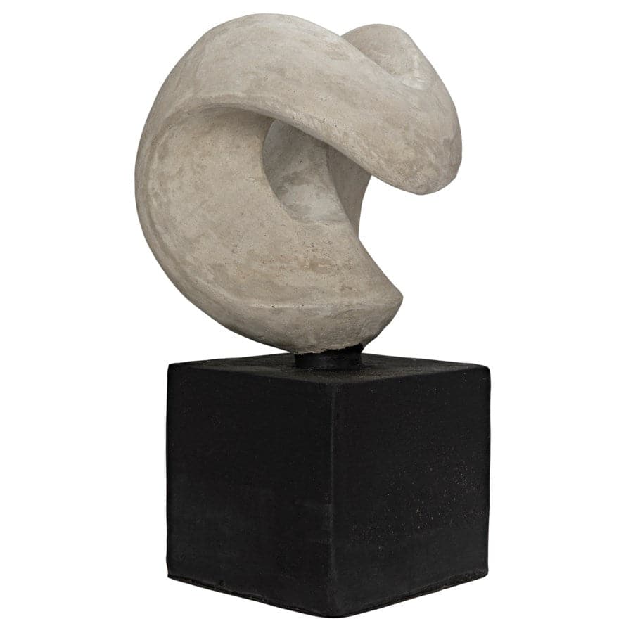 Nobuko Sculpture, Fiber Cement-Noir-NOIR-AR-278-Decorative Objects-1-France and Son