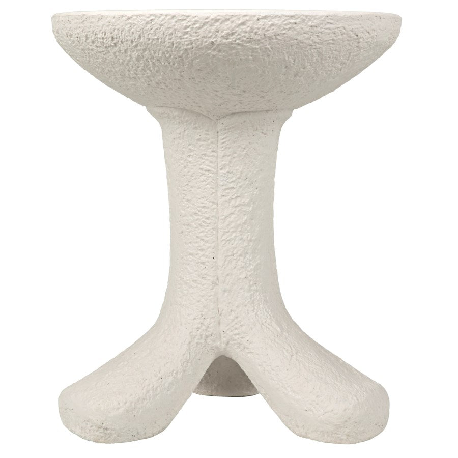 Laramy Side Table, White Fiber Cement-Noir-NOIR-AR-283WFC-Side Tables-2-France and Son