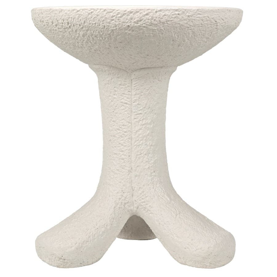 Laramy Side Table, White Fiber Cement-Noir-NOIR-AR-283WFC-Side Tables-2-France and Son