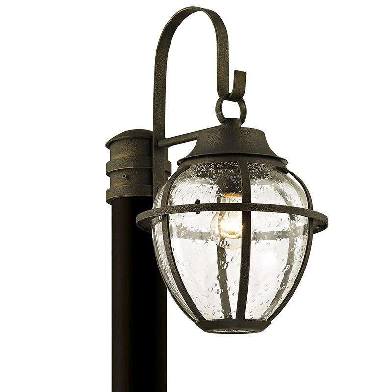 Bunker Hill 1Lt Post-Troy Lighting-TROY-P6455-Outdoor Post Lanterns-1-France and Son