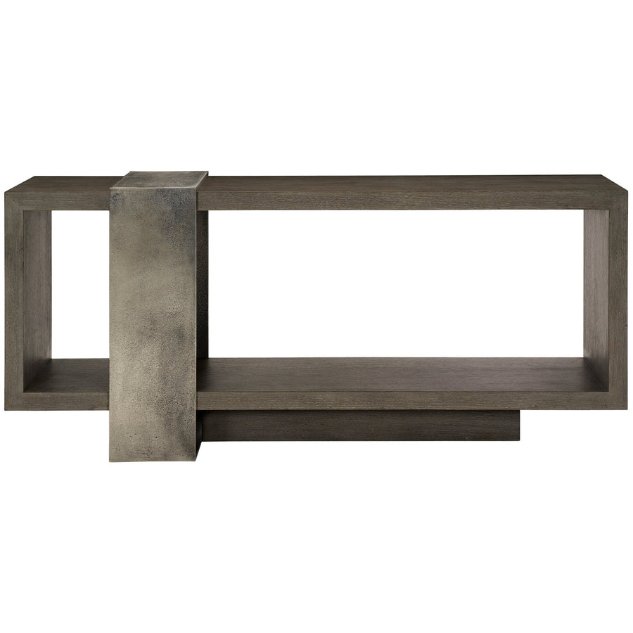 Linea Console Table-Bernhardt-BHDT-384910B-Console TablesTextured Graphite Metal-1-France and Son