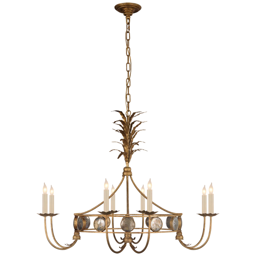 Grace Medium Ring Chandelier-Visual Comfort-VISUAL-CHC 5377GI-Chandeliers-1-France and Son