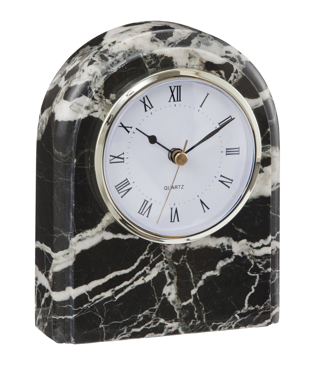 Polaris Collection - Desk Clock-Marble Crafter-MC-CL40-BZ-ClocksBlack Zebra-3-France and Son
