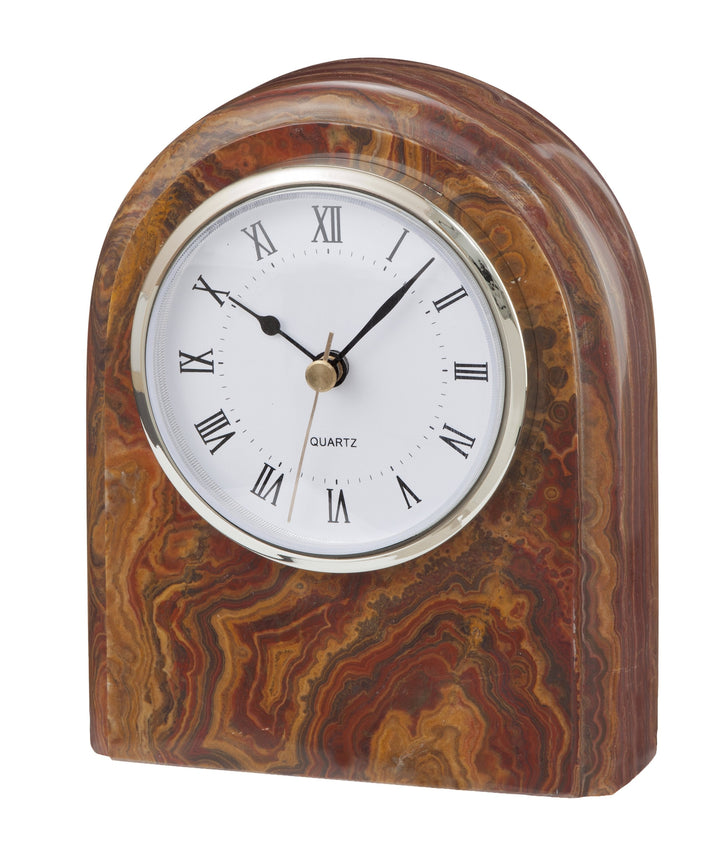 Polaris Collection - Desk Clock-Marble Crafter-MC-CL40-SB-ClocksSaffron Brown-7-France and Son