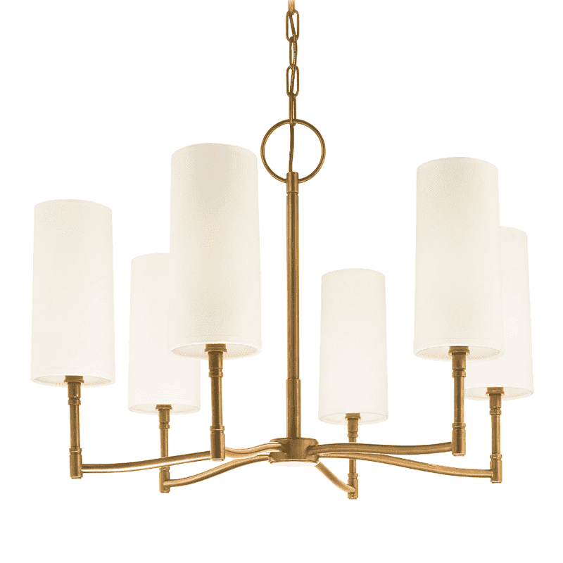 Dillon Chandelier-Hudson Valley-HVL-366-AGB-ChandeliersAged Brass-6Lt-4-France and Son