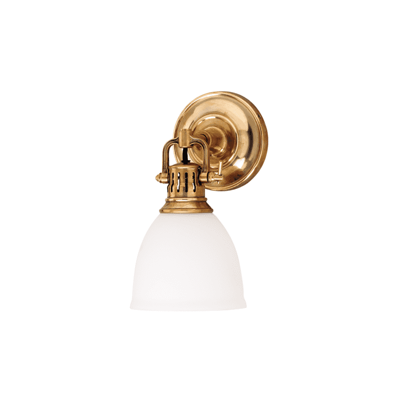 Pelham 1 Light Wall Sconce-Hudson Valley-HVL-2201-AGB-Wall LightingAged Brass-1-France and Son