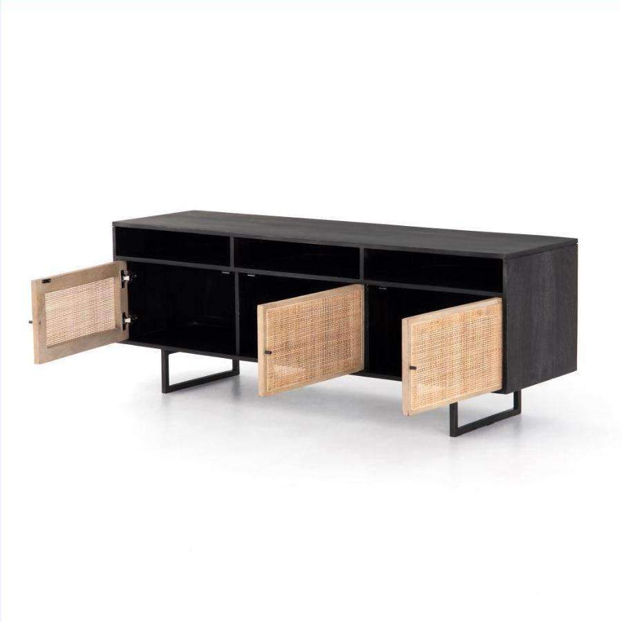 Carmel Media Console-Four Hands-FH-IPRS-003-Media Storage / TV StandsNatural Mango-6-France and Son