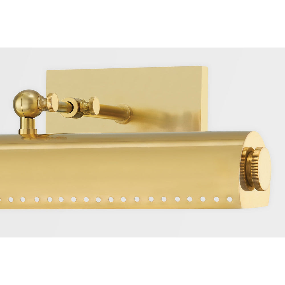 Hampsire 2 Light Small Picture Light-Hudson Valley-HVL-MDS112-AGB-Wall LightingAged Brass-2-France and Son
