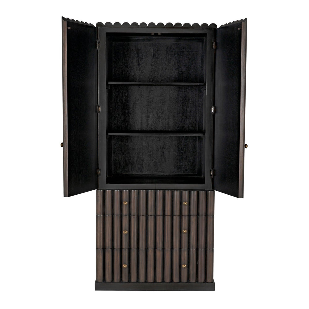 Amunet Hutch - Pale Rubbed-Noir-NOIR-GHUT150PR-Bookcases & Cabinets-2-France and Son