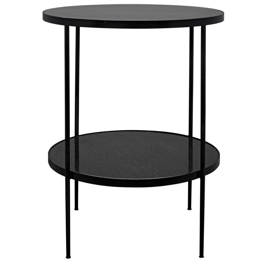 Rivoli Side Table-Noir-NOIR-GTAB278-ML-Side TablesBlack Metal-1-France and Son