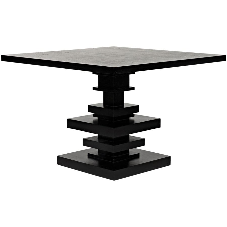 Corum Dining Table-Noir-NOIR-GTAB543HB-Dining TablesSquare-1-France and Son
