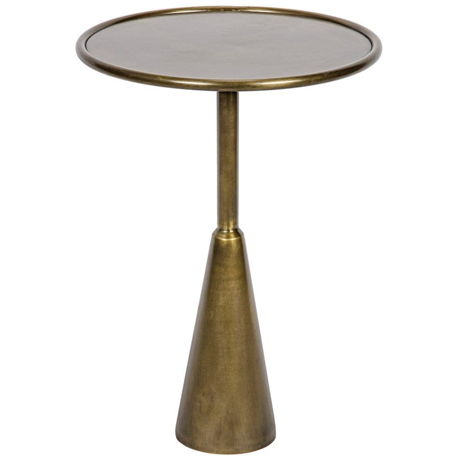 Hiro Side Table-Noir-NOIR-GTAB696MB-Side TablesAntique Brass-Tall-2-France and Son