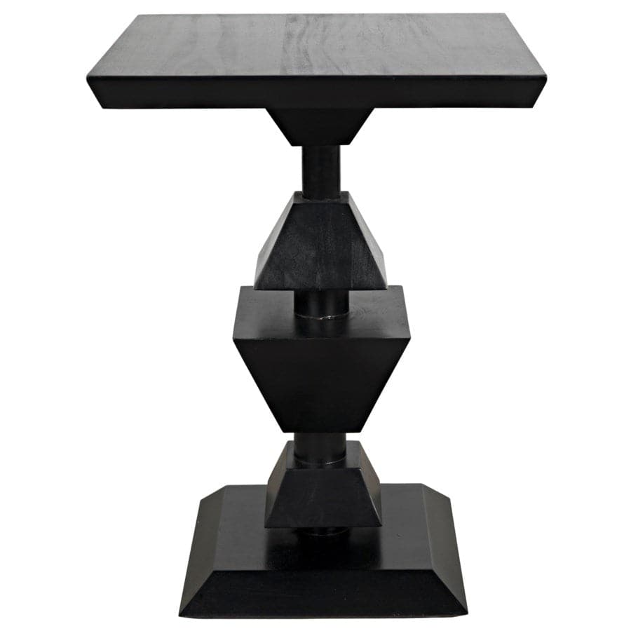 Majesty Side Table, Hand Rubbed Black-Noir-NOIR-GTAB918HB-Side Tables-1-France and Son